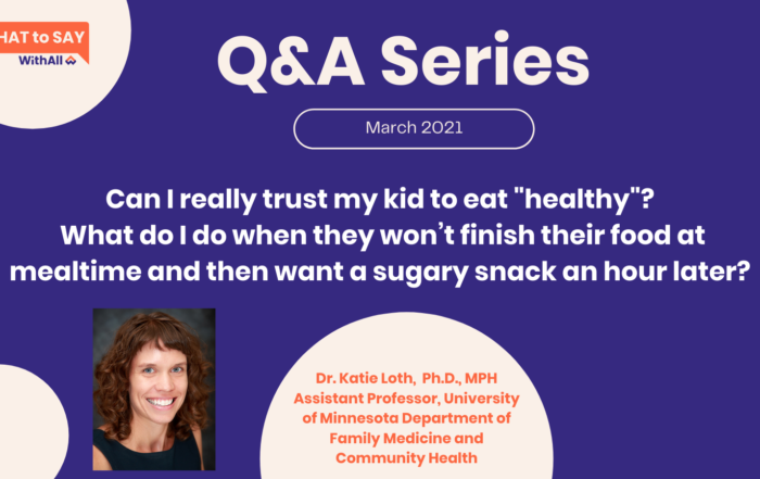 Can I really trust my kid to eat "healthy"?